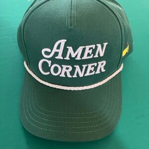 Masters Green Cap with Embroidered Logo
